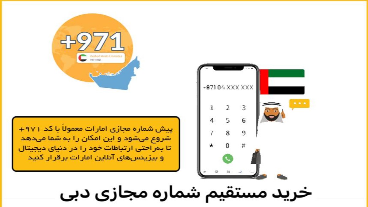 خرید شماره مجازی قوی دائمی ثابت دبی